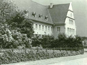 Die 1938 gebaute Kreissparkasse an der Kättkenstraße (Hermann-Göring-Straße) in Halle.