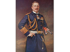 Kaiser Wilhelm II. nach einem Gemälde von Robert Hahn (gemeinfrei)