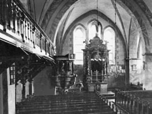 St. Johanniskirche in Halle Westfalen innen um 1909