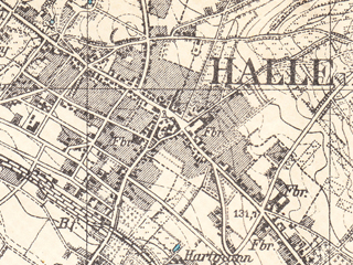 Karte von Halle – 1912